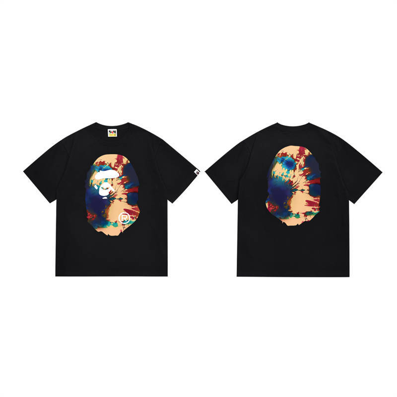 BAPE Tie Dye Big Ape Head Tee
