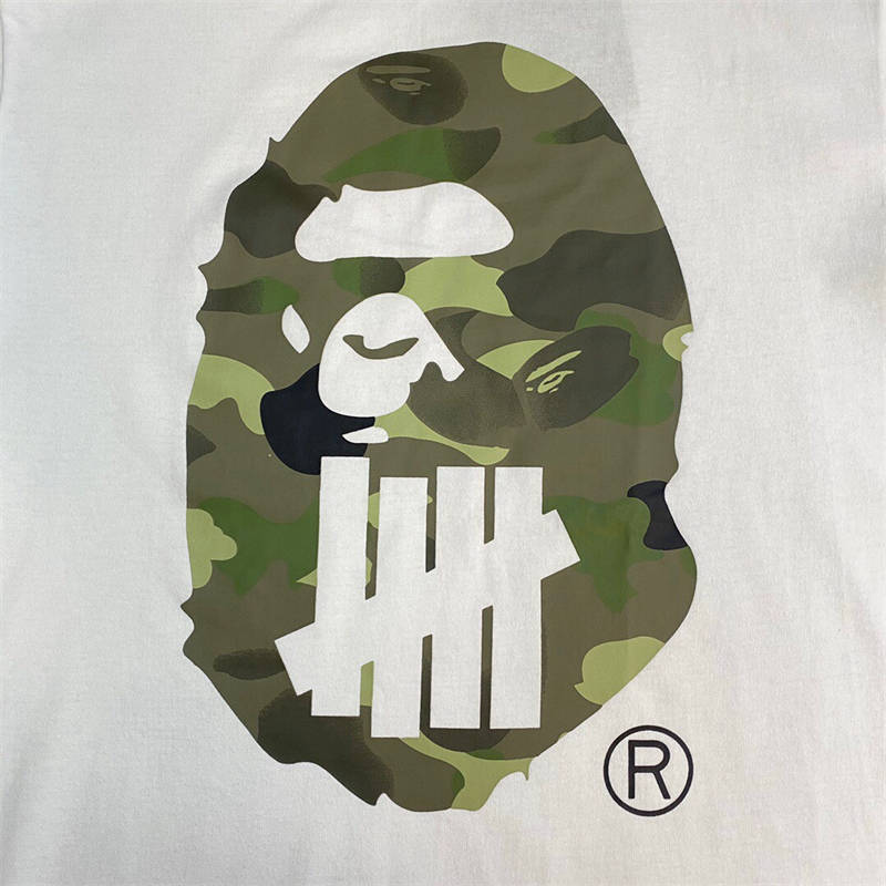 Bape x Undefeated Camo Ape Head Tee