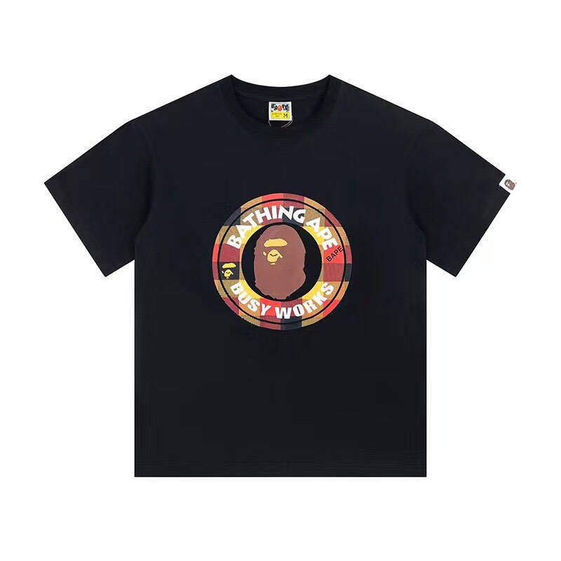BAPE Block Check Busy Works Tee