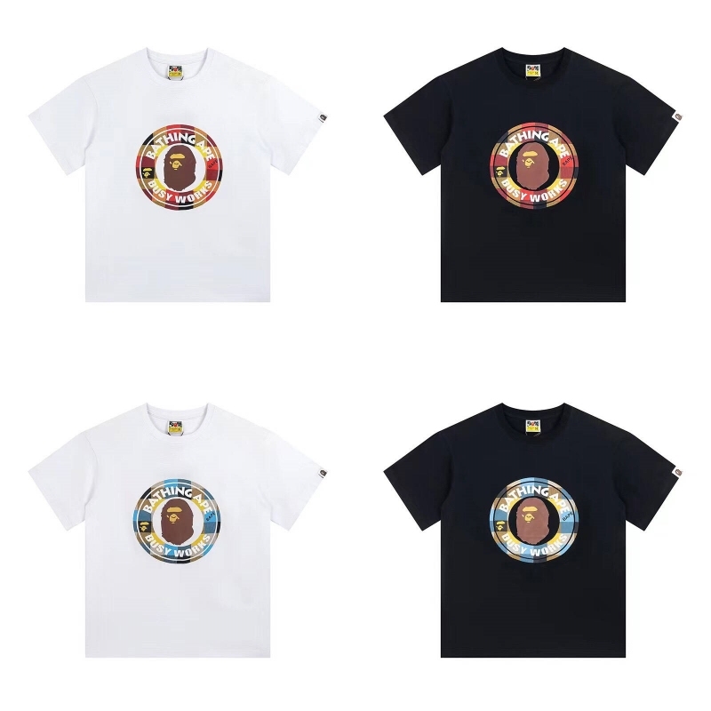 BAPE Block Check Busy Works Tee