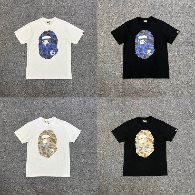 BAPE Sand Camo Big Ape Head Tee Front