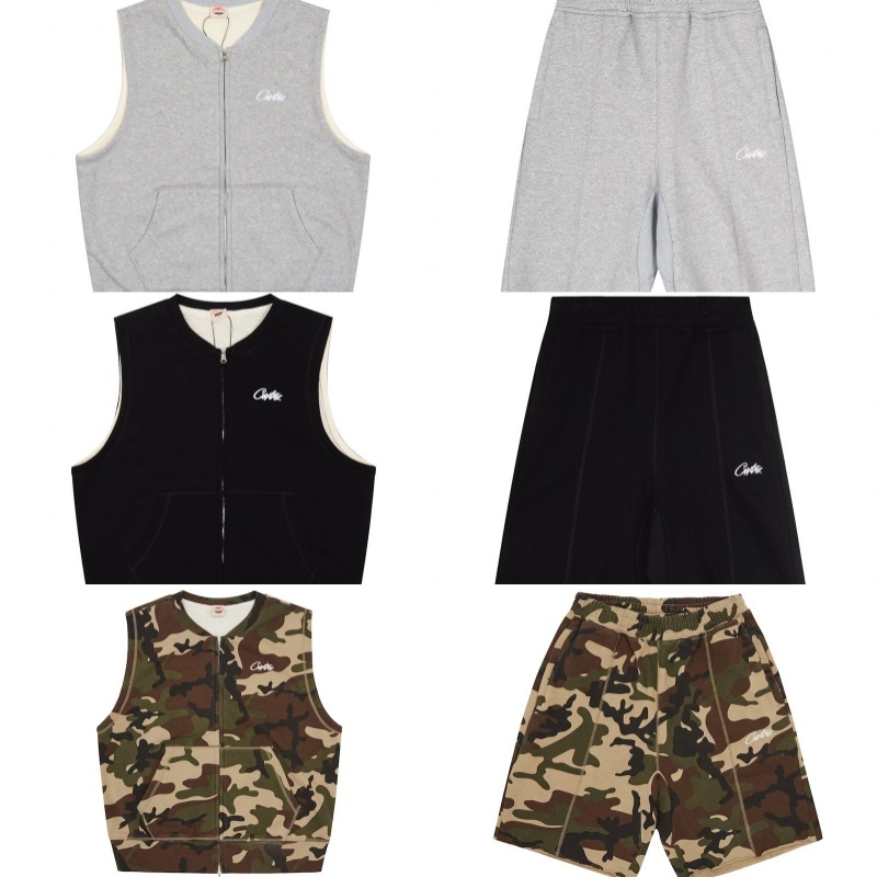 Corteiz Hmp Thermal Vest and Shorts Front