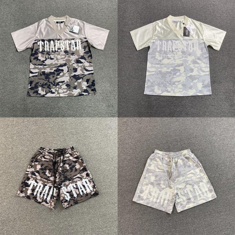 Trapstar Irongate Camo Tshirt and Swim Shorts Front