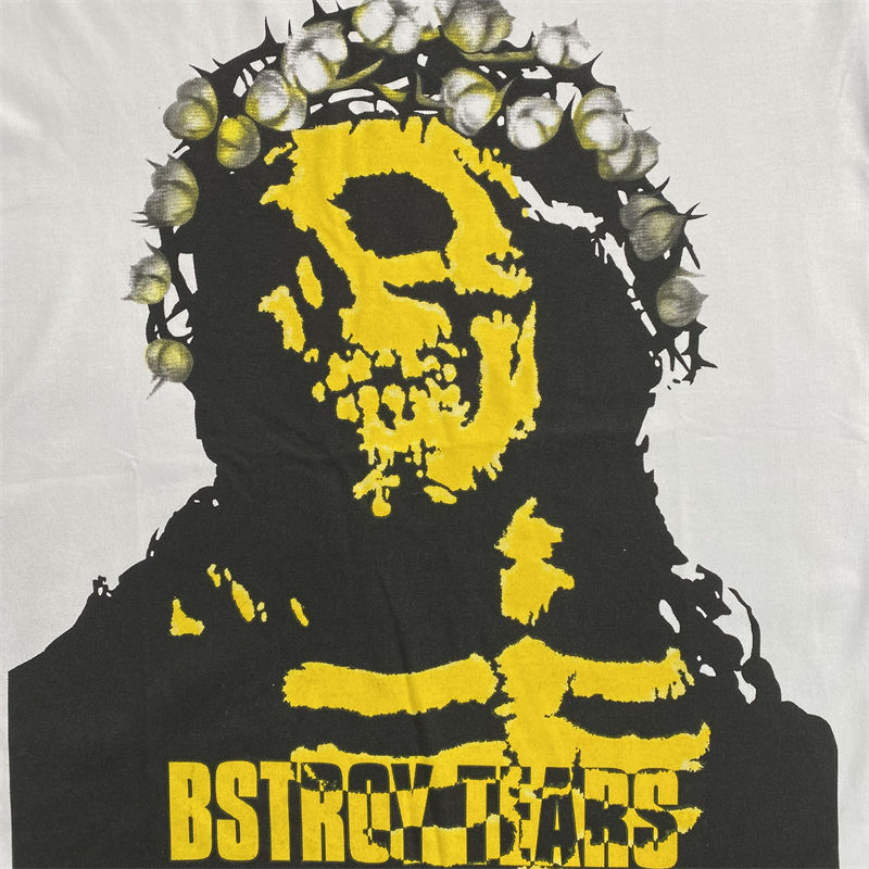 Denim Tears Bstroy Tears Crown Made of Cotton Tee