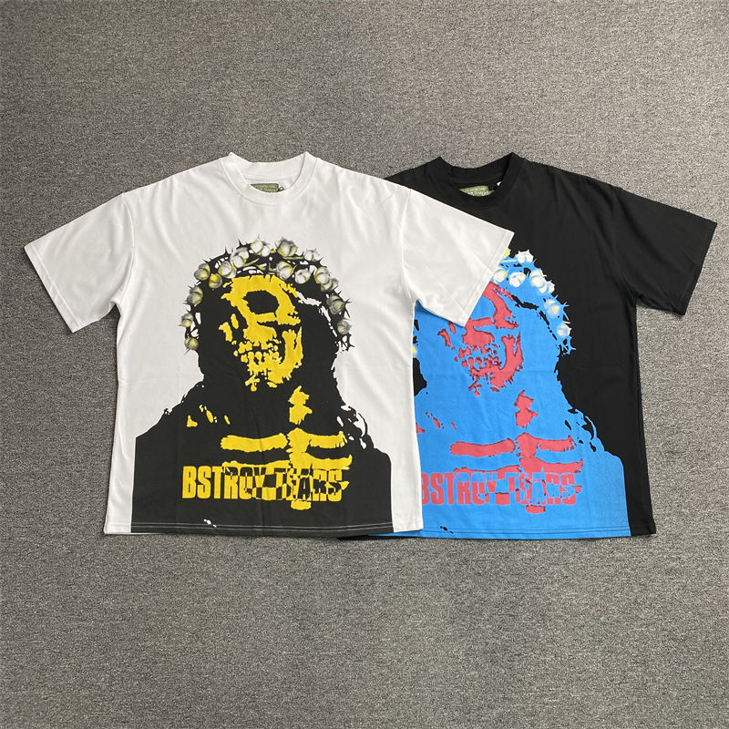 Denim Tears Bstroy Tears Crown Made of Cotton Tee