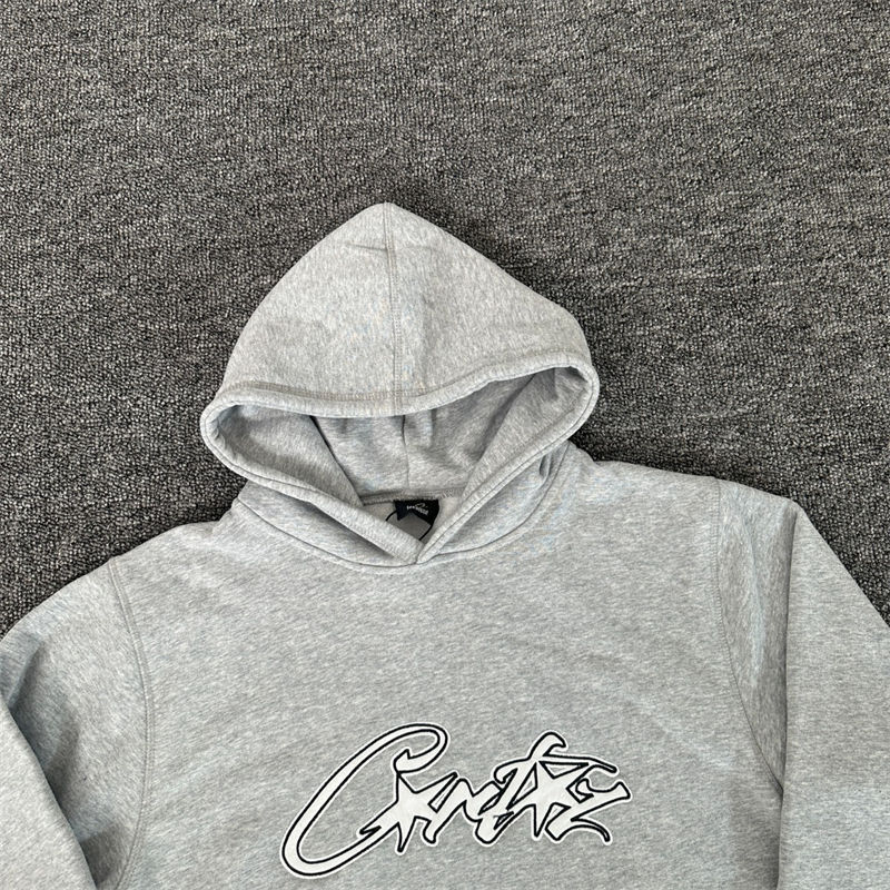 Corteiz Tracksuit Set Crtz Satin Applique Allstarz Hoodie Joggers