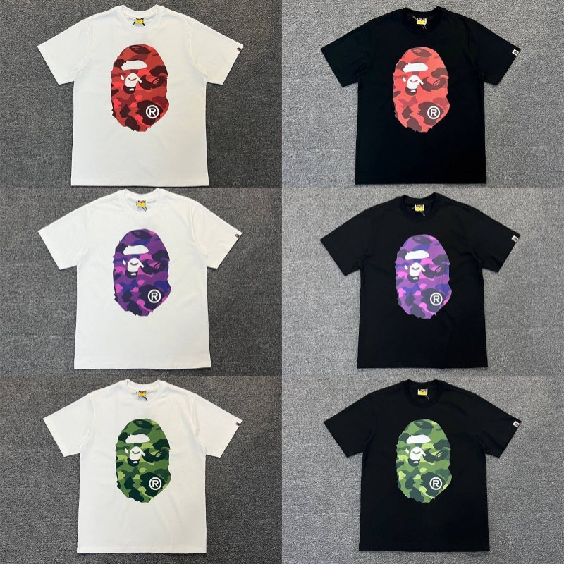 BAPE Color Camo Big Ape Head Tee