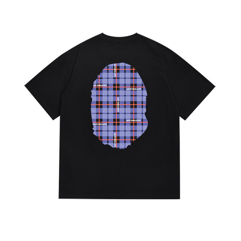 BAPE Logo Check Big Ape Head Tee