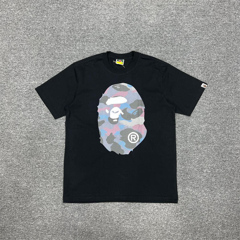 BAPE Grid Camo Big Ape Head Tee