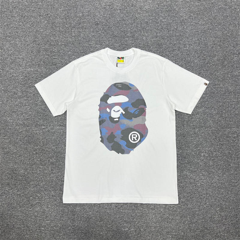 BAPE Grid Camo Big Ape Head Tee