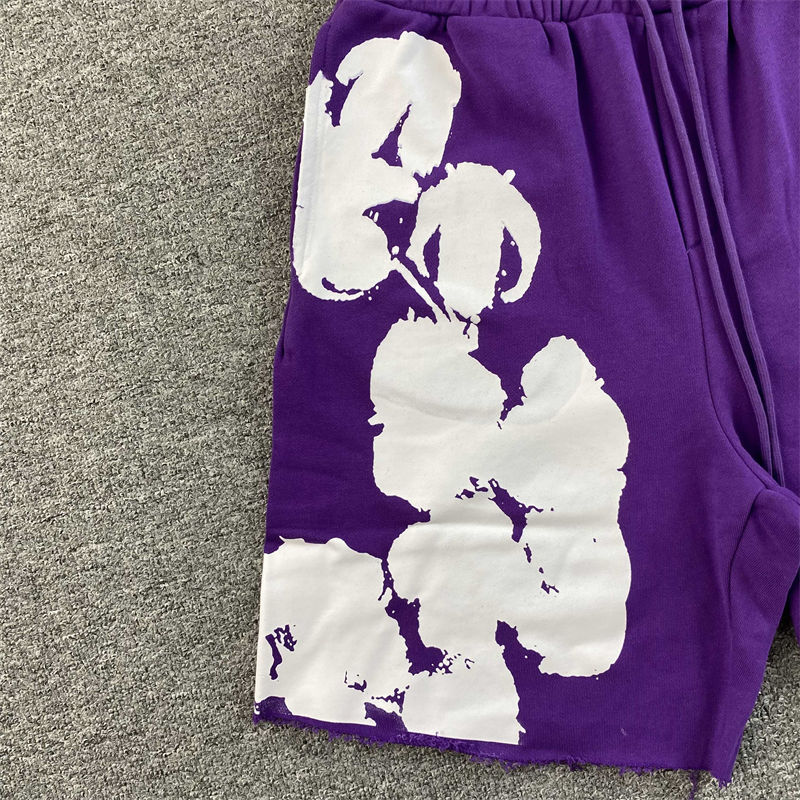 Denim Tears Big Cotton Wreath T-shirt and Sweat Shorts