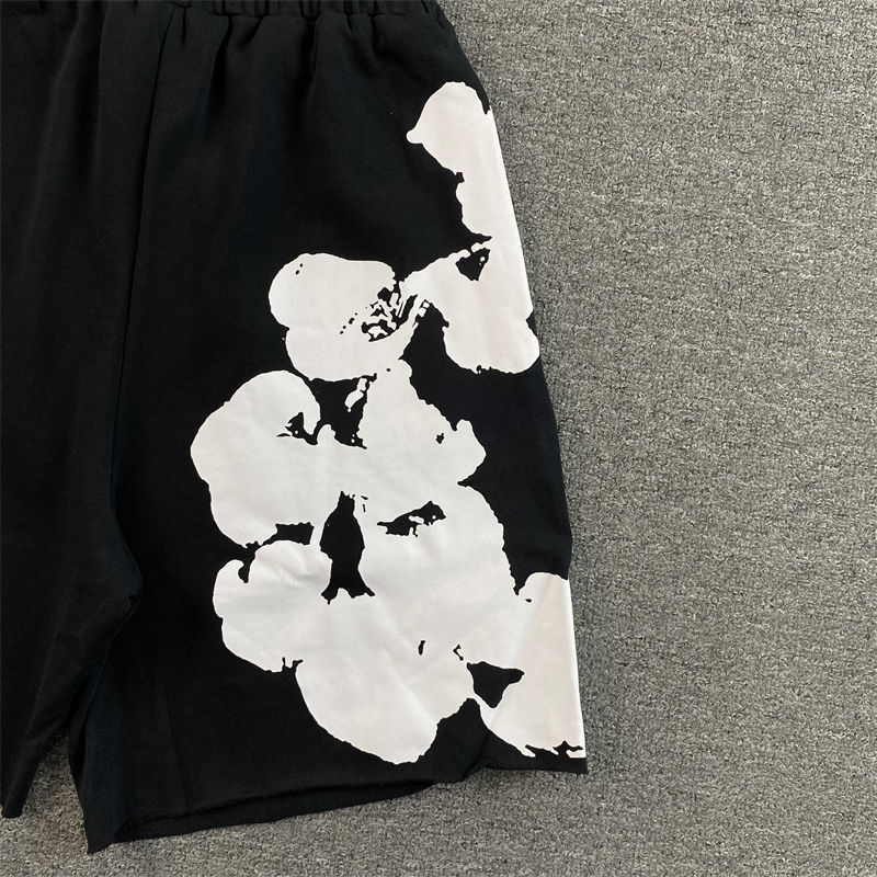 Denim Tears Big Cotton Wreath T-shirt and Sweat Shorts