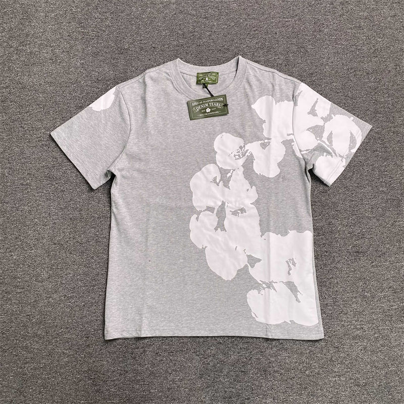 Denim Tears Big Cotton Wreath T-shirt and Sweat Shorts