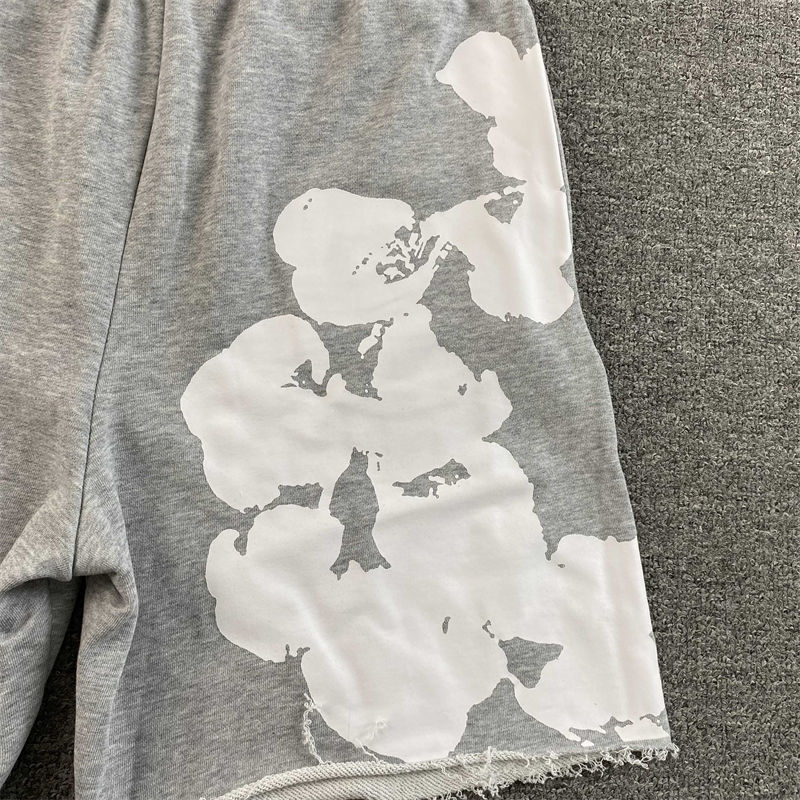 Denim Tears Big Cotton Wreath T-shirt and Sweat Shorts