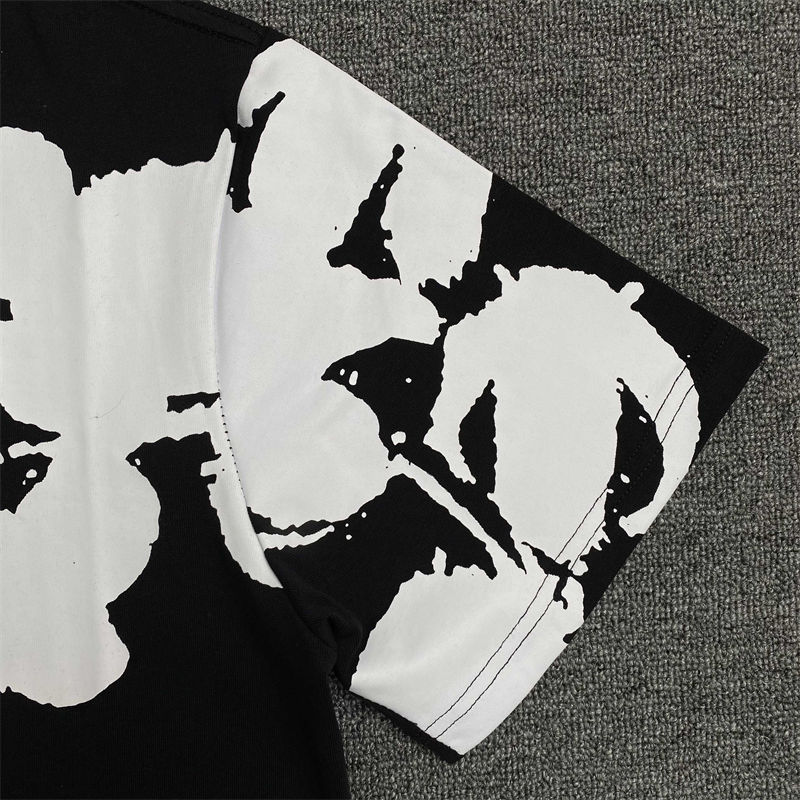 Denim Tears Big Cotton Wreath T-shirt and Sweat Shorts