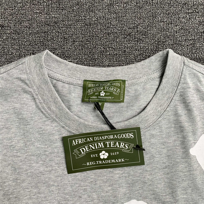 Denim Tears Big Cotton Wreath T-shirt and Sweat Shorts