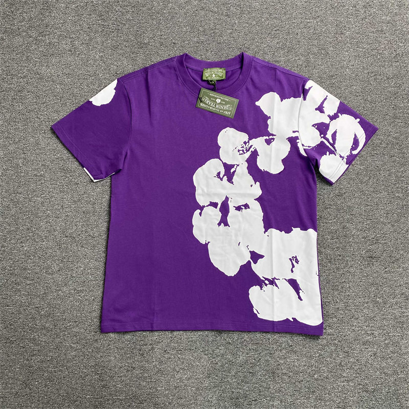 Denim Tears Big Cotton Wreath T-shirt and Sweat Shorts