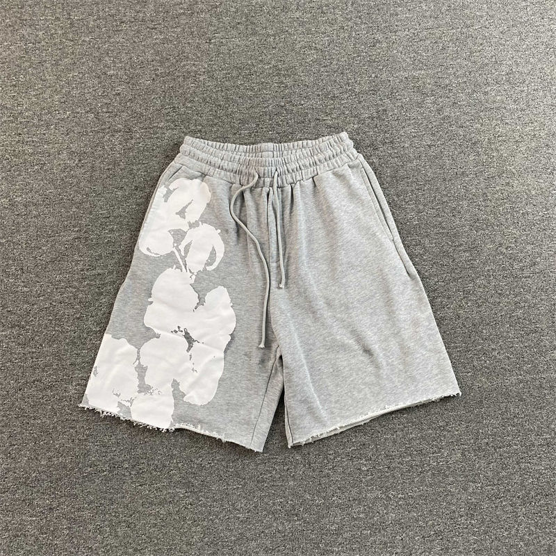 Denim Tears Big Cotton Wreath T-shirt and Sweat Shorts