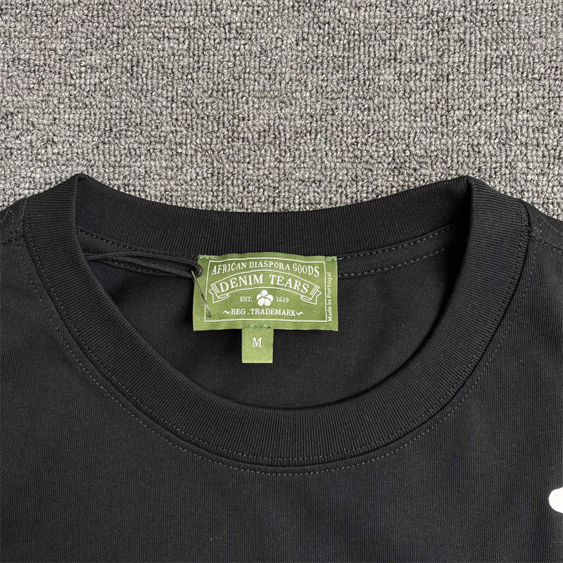 Denim Tears Big Cotton Wreath T-shirt and Sweat Shorts