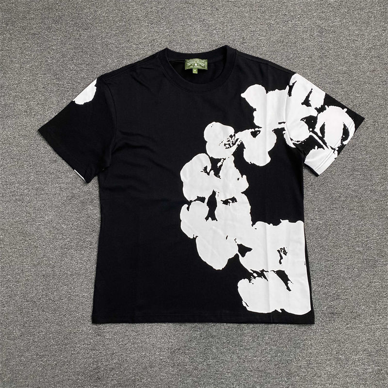 Denim Tears Big Cotton Wreath T-shirt and Sweat Shorts