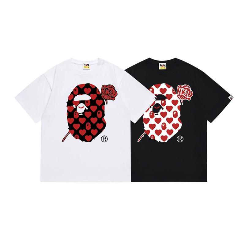 BAPE Heart Valentines Ape Head Tee