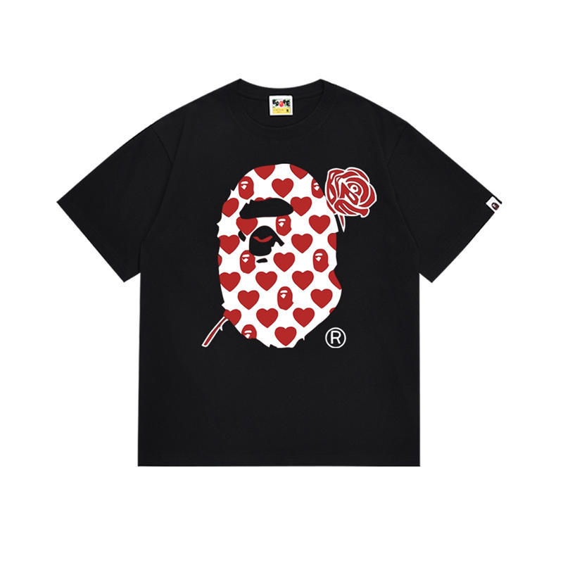 BAPE Heart Valentines Ape Head Tee