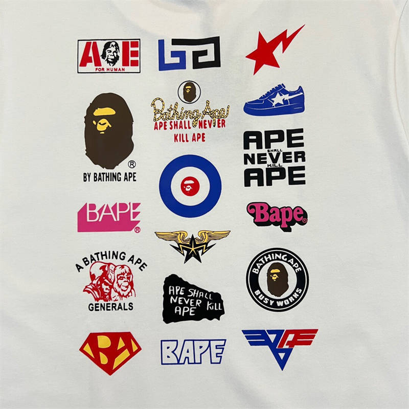 BAPE Multi Logo Tee