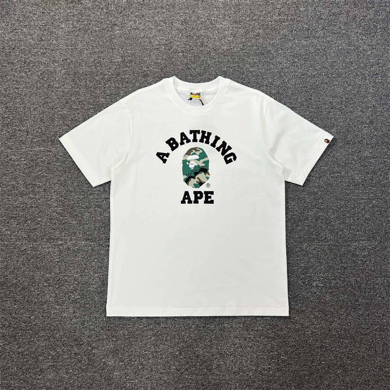 BAPE Woodland Camo College Tee