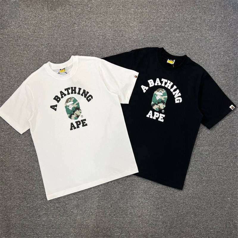 BAPE Woodland Camo College Tee