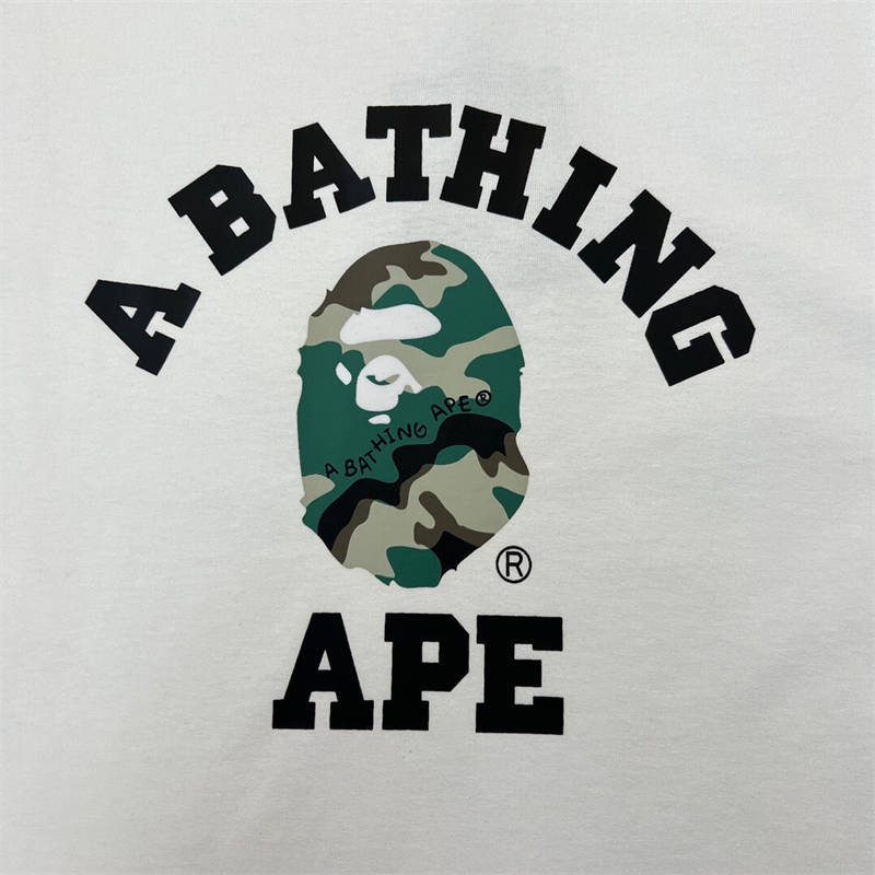 BAPE Woodland Camo College Tee