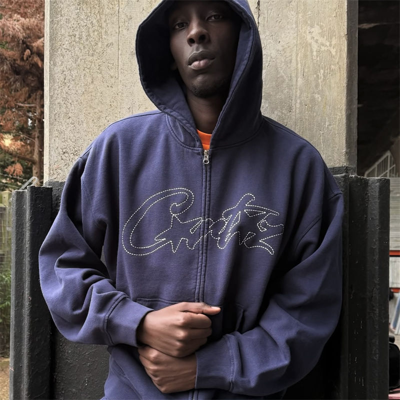 Corteiz Thick Stitch Allstarz Zip Hoodie Pants - Elite
