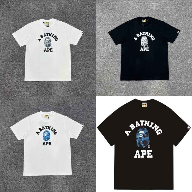 BAPE Grid Camo College Tee