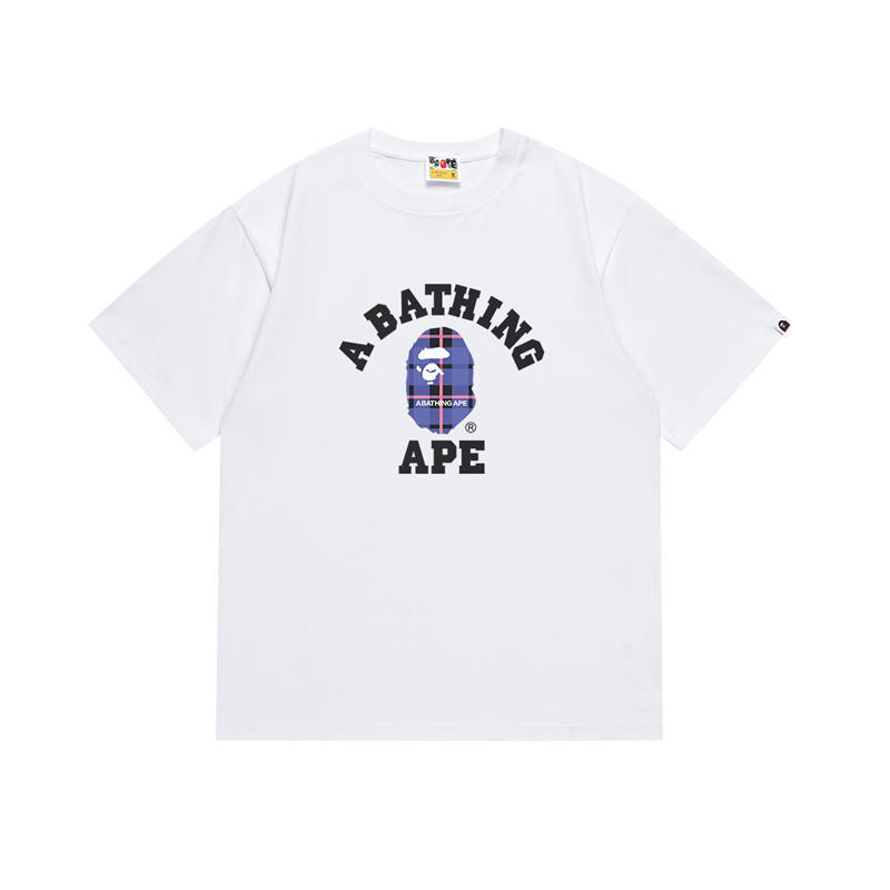 BAPE Logo Check College Tee