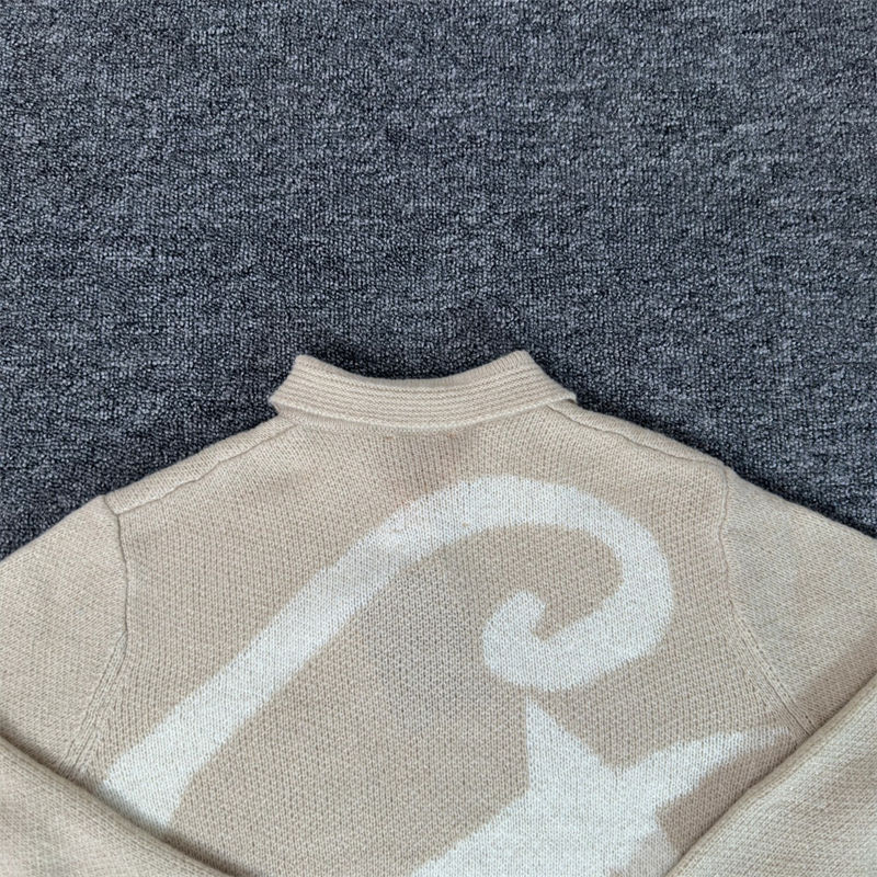 Corteiz Sweater Crtz Mohair Fuzzy Collar Tops Cream