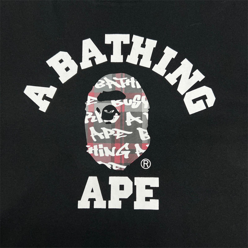 BAPE Graffiti Check College Tee