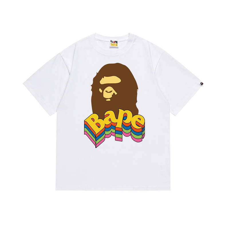 BAPE Multi Color Ape Head Tee