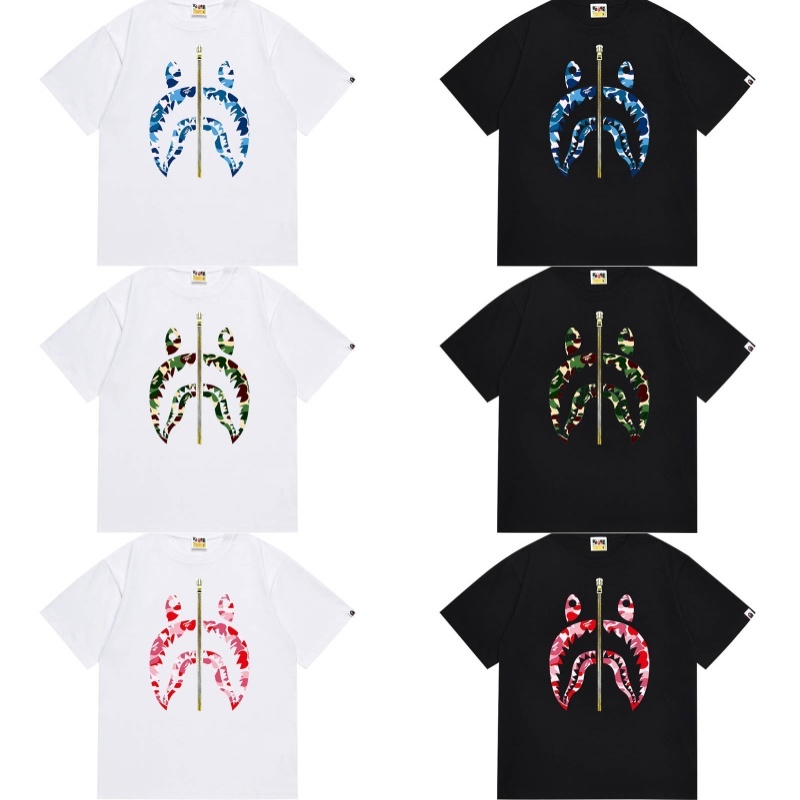 BAPE A Bathing Ape ABC Camo Shark Tee
