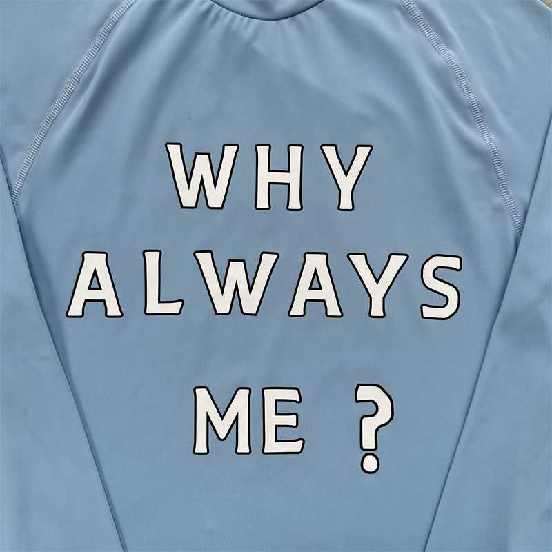 トップス corteiz WHY ALWAYS ME COMPRESSION TOP Corteiz Why Always Me Compression Top - Sky Blue