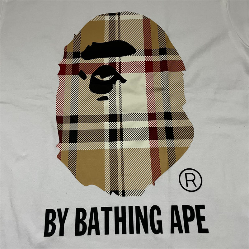 BAPE A Bathing Ape Check By Bathing Tee