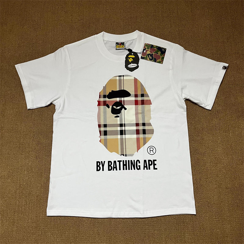 BAPE A Bathing Ape Check By Bathing Tee