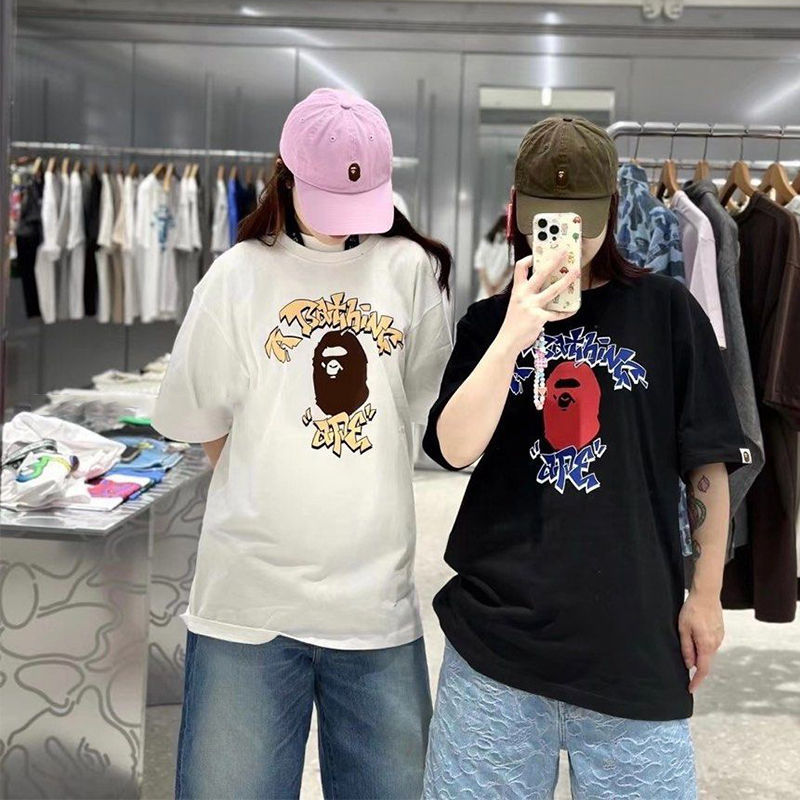 BAPE Graffiti College Tee Wearing Effect