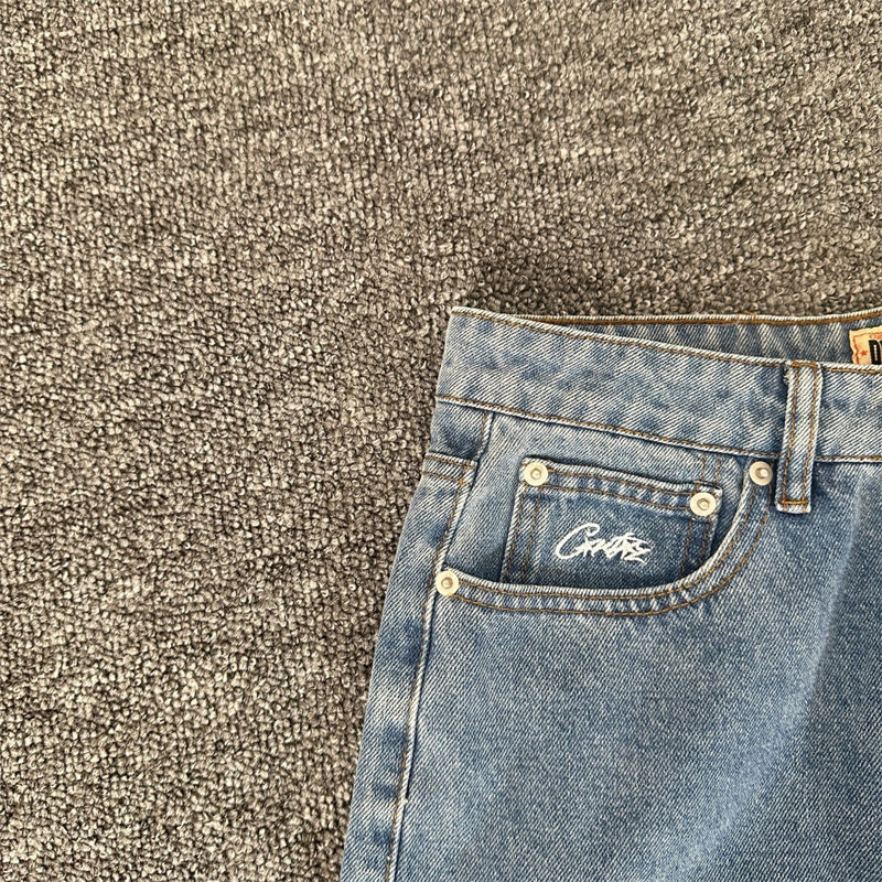 Corteiz Dual Stripe Baggy Jeans