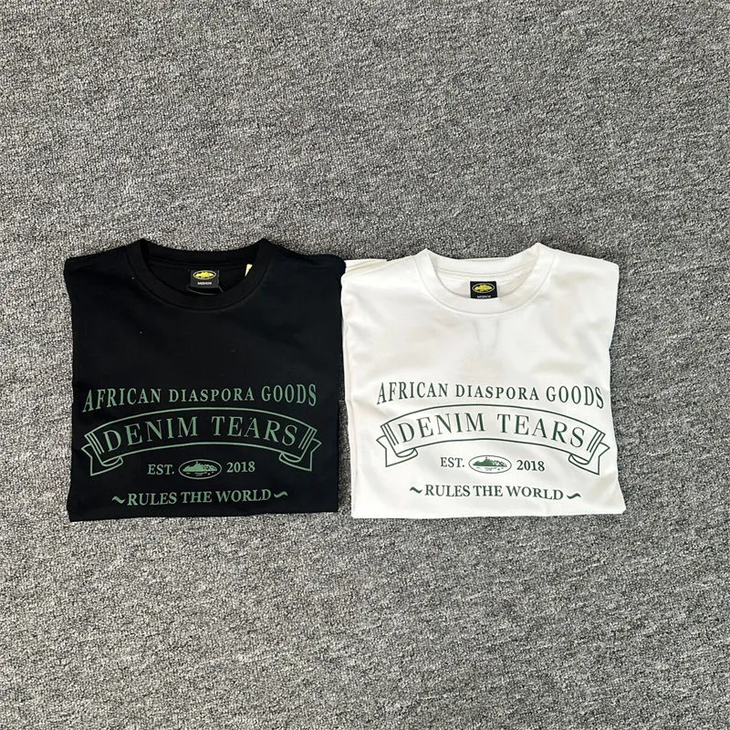 Corteiz x Denim Tears Logo Tee front product view