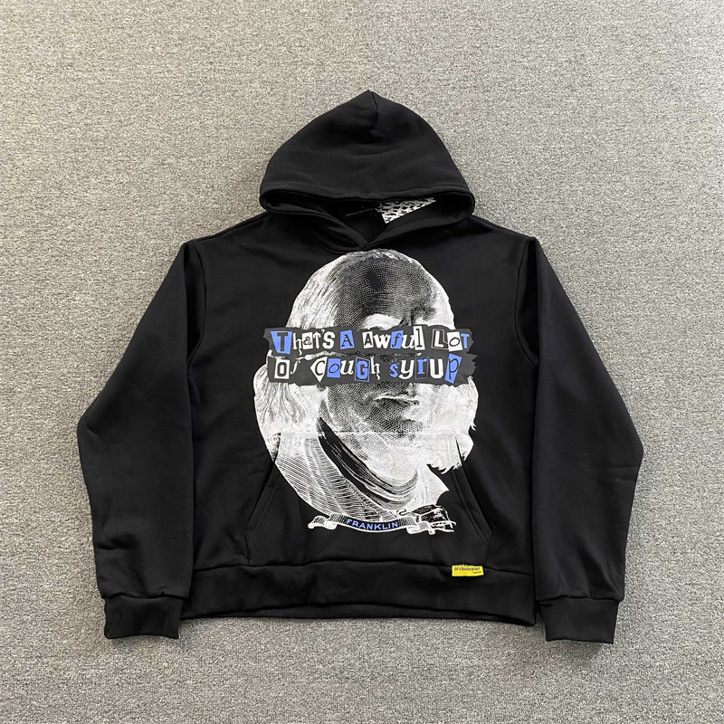 Trapstar x Cough Syrup Benjamin Franklin Hoodie