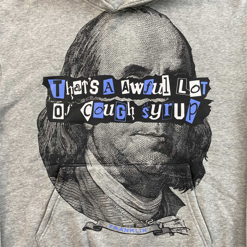 Trapstar x Cough Syrup Benjamin Franklin Hoodie