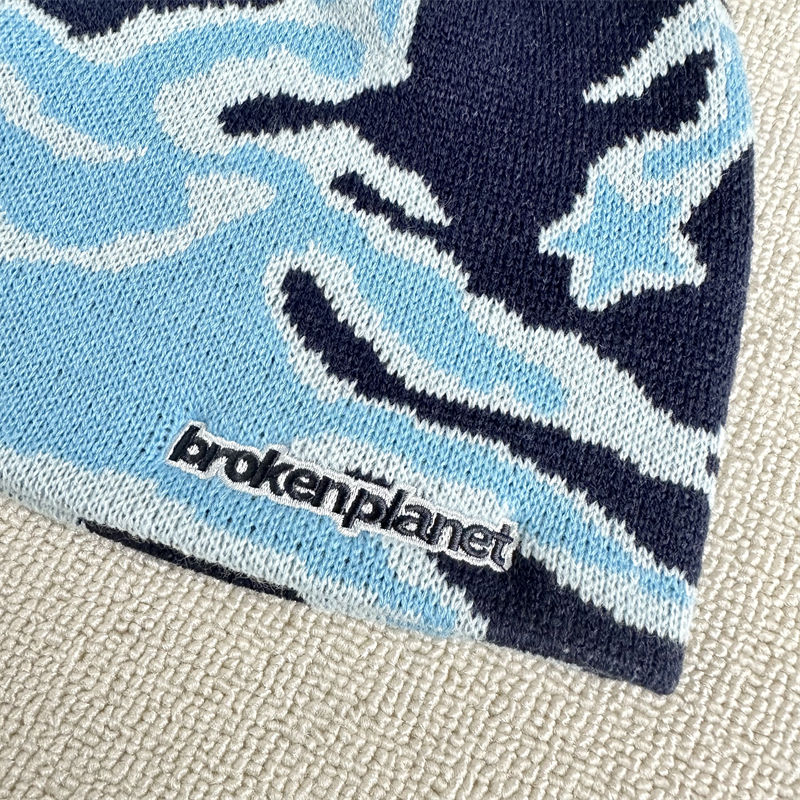 Broken Planet Star Camo Beanie - Bold Pattern Style