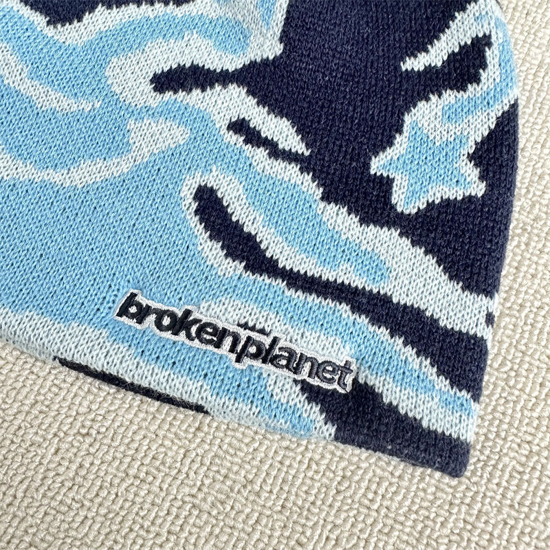 Broken Planet Star Camo Beanie