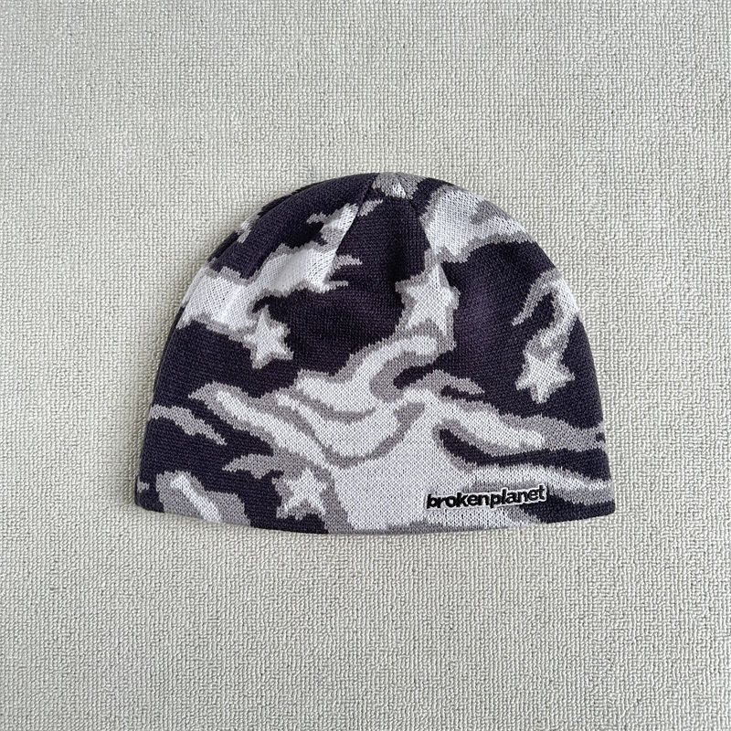 Broken Planet Star Camo Beanie - Bold Pattern Style