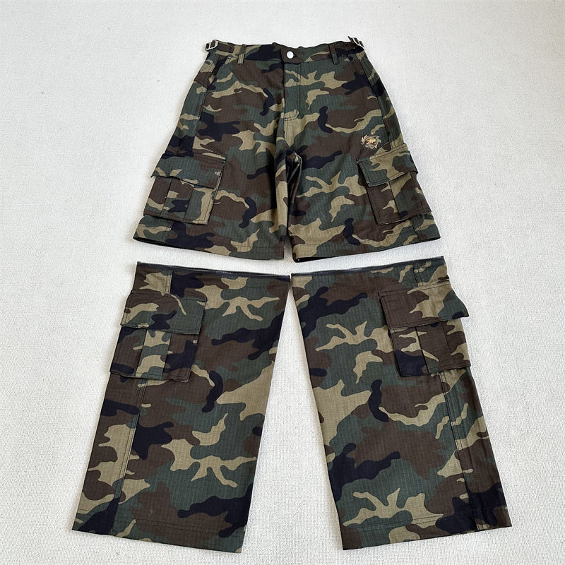 Broken Planet 2-In-1 Camo Cargo Pants/Shorts