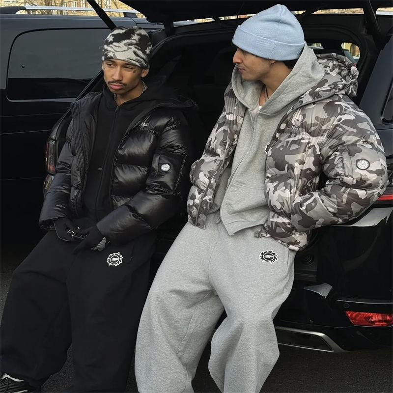 Broken Planet Puffer Jacket Wearing Effect